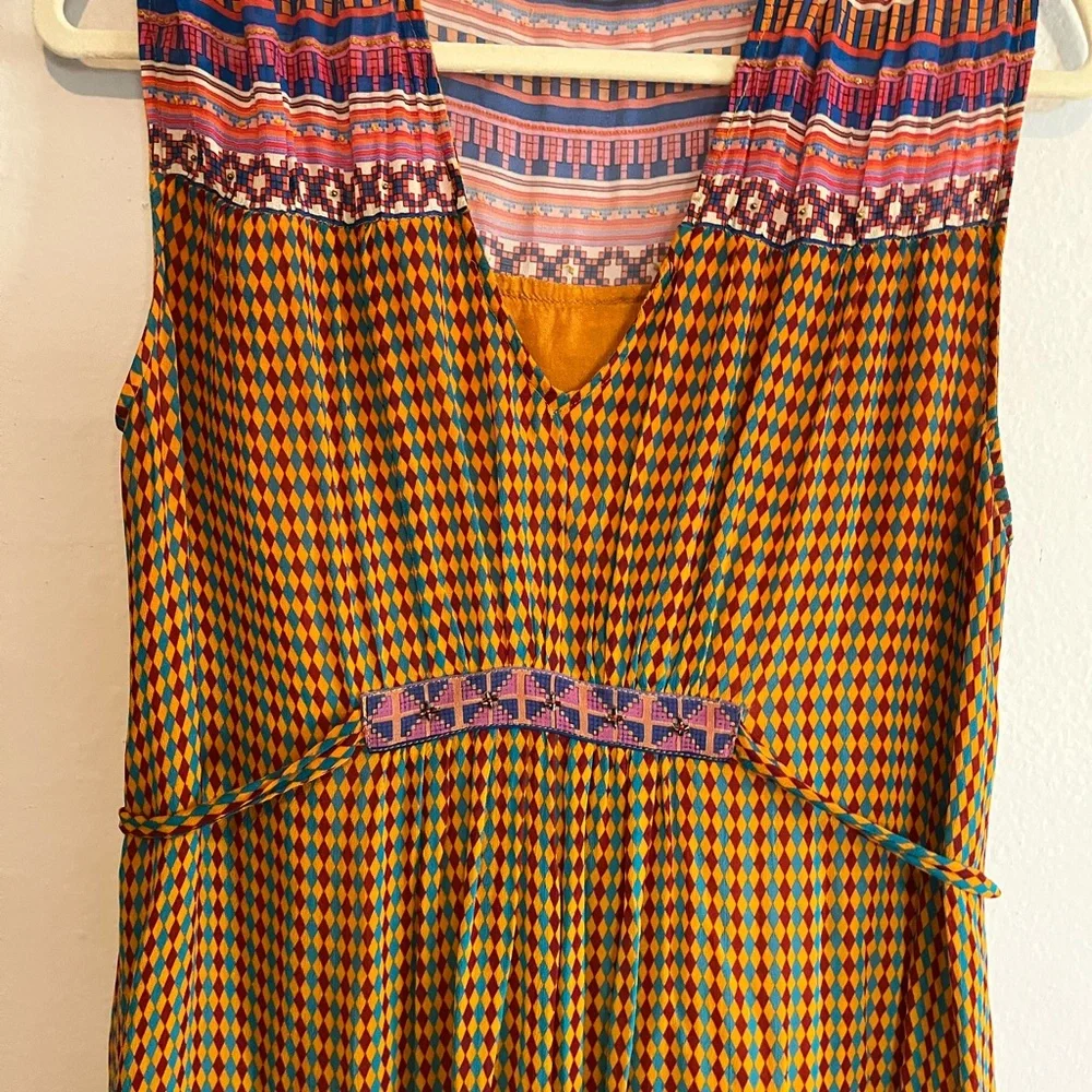 Anthropologie Aelyn Beaded Maxi Dress by TANVI KEDIA Size 8 - Picture 8 of 14